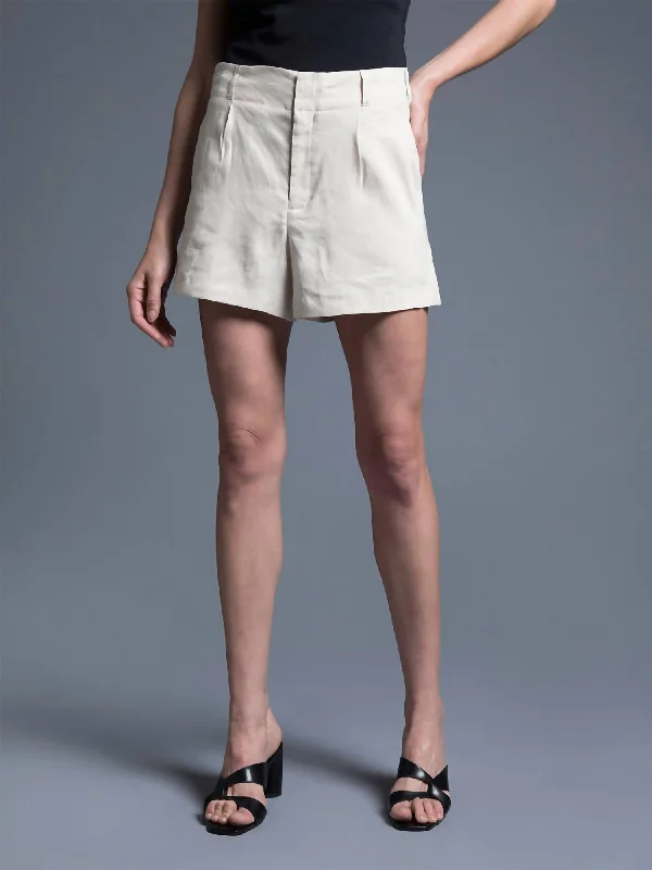 Your Yoga Essentials, Now At Lower Prices Rosalia Shorts In Pale Taupe