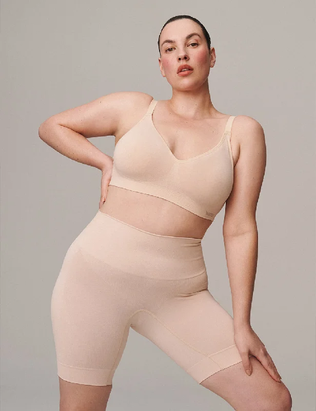 Breathe Easy In Comfortable Yoga Outfits Shaper Long Undershort - Shell