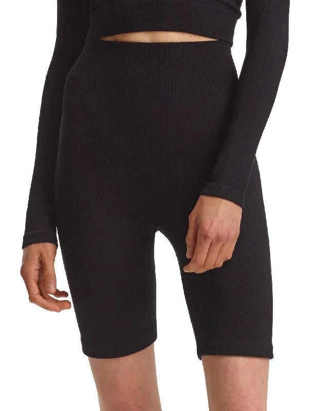 The Yoga Wear Sale You’Ve Been Waiting For Studio Rib Bike Short In Black